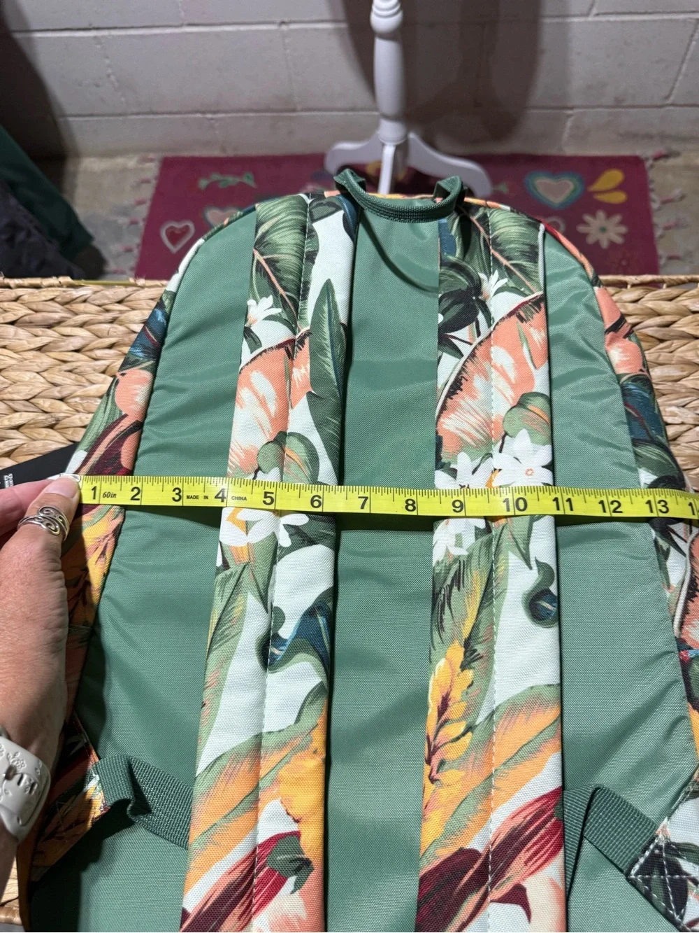 Dakine Floral 365 Pack Backpack - Green, Coral & Yellow